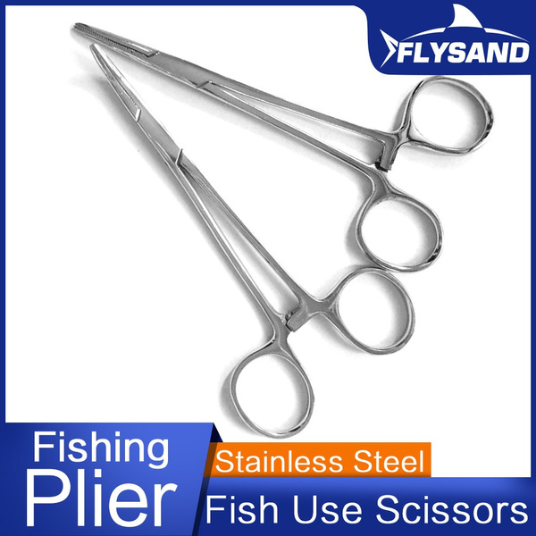 Stainless Steel Curved Tip and Straight Tip Forceps Locking Clamps
