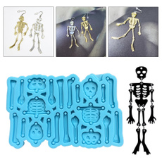 Skeleton, skeletonearring, Silicone, resinmold