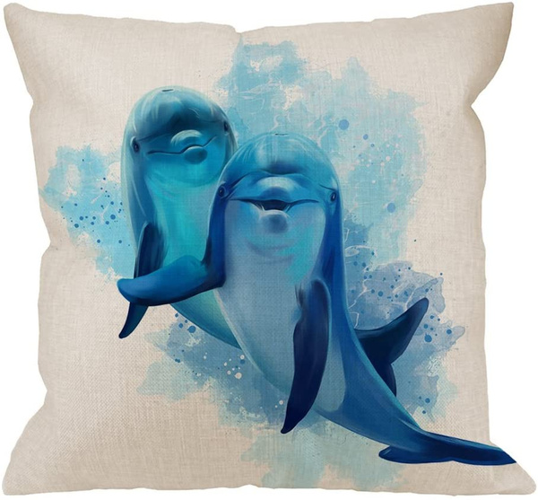dolphin throw pillows