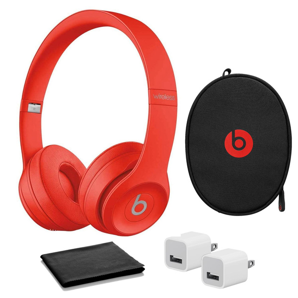 Beats wireless headphones online red