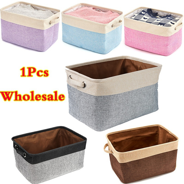 Personalized Pet Dog Cat Toy Storage Box Collapsible Bin Organizer