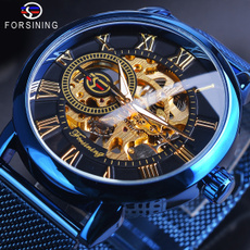 golden, Casual Watches, business watch, Stainless Steel