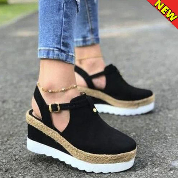 Summer wedge suede discount plus size sandals