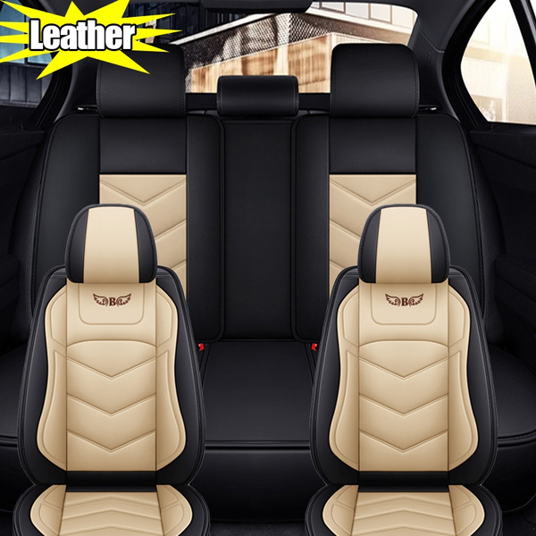 Car Seat Cover Universal Leather Car Front Seat / Rear Seat Luxury