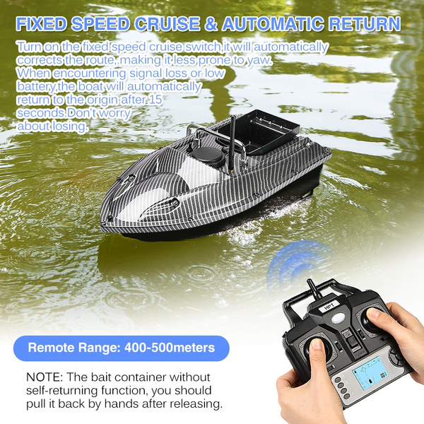 GPS Fishing Bait Boat with Single Bait Containers Automatic Bait Boat with  Remote Control