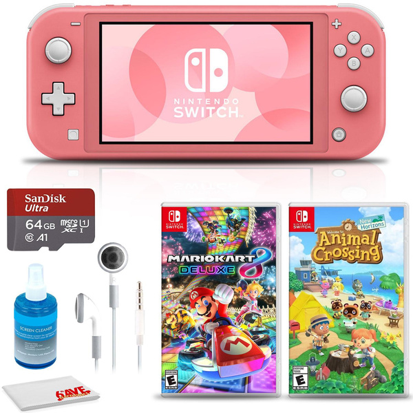 Nintendo Switch Lite (Coral) Bundle Includes Animal Crossing: New Horizons  