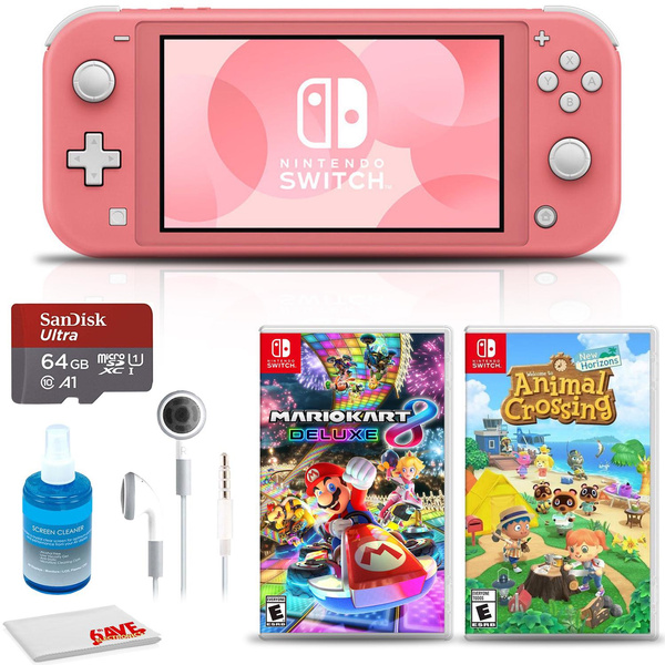 Nintendo Switch Lite with Mario Kart 8 Deluxe Bndle 