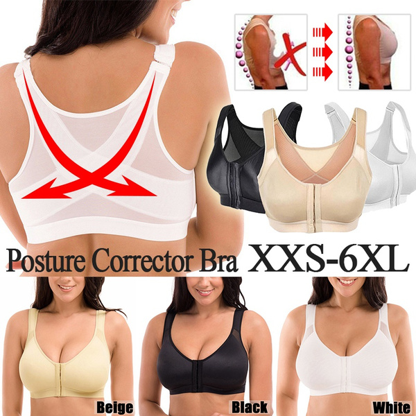 Women Posture Corrector Bra Wireless Back Support Lift Up Yoga Bra