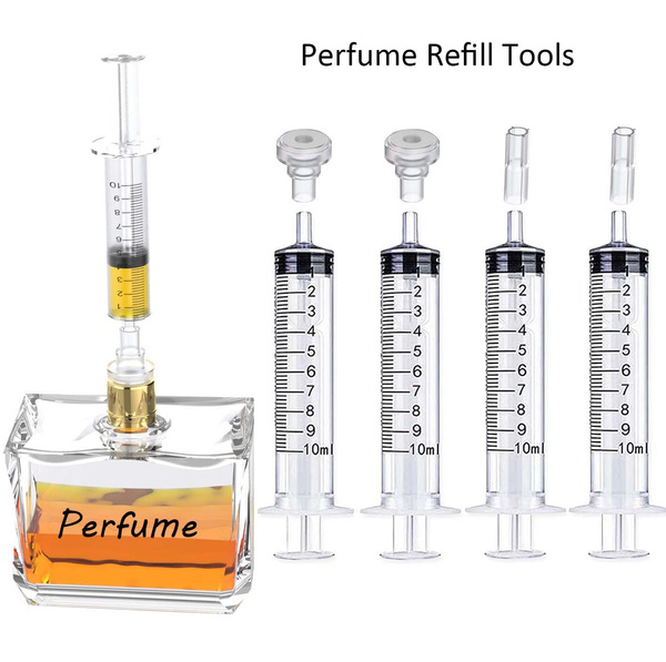 2PC Perfume Refill Pump Tool Extraction Perfume Dispenser Travel Plastic  Syringe