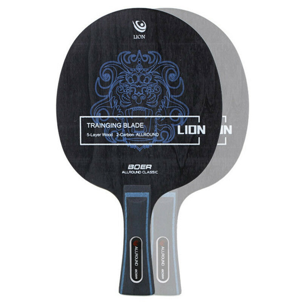 Professional Table Tennis Racket 7-Ply Long Handle Ping Pong Paddle ...