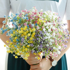 Home Supplies, silkgypsophila, Colorful, Bouquet