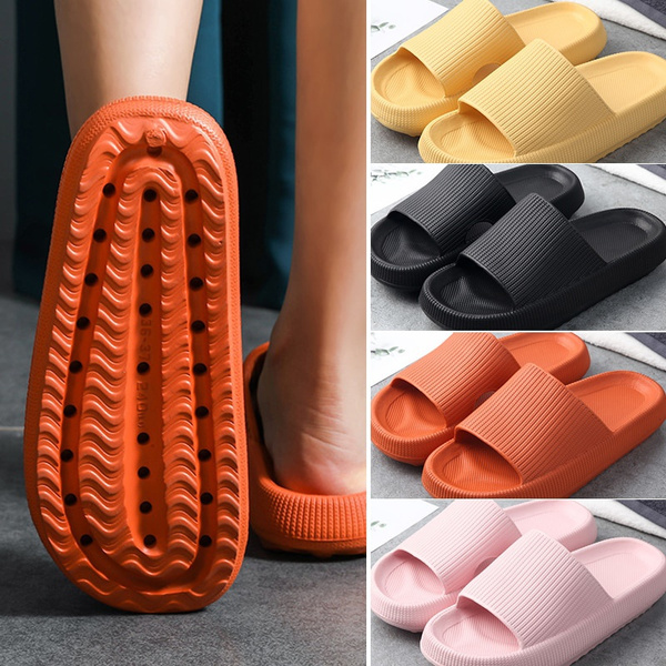 women thick platform slippers