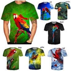 Summer, Fashion, Sleeve, Parrot