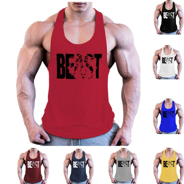 New European and American Plus Size Men's Sports Vest Muscle