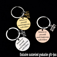 Graduation Gift, Steel, Key Chain, Jewelry