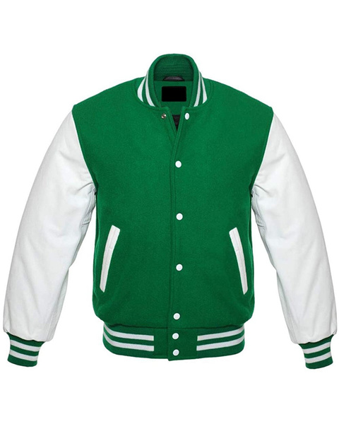 Varsity Jacket for Men in FLeece and Faux Leather Sleeves (XS-3XL ...