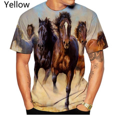 Funny, horse, Fashion, 3dmentshirt