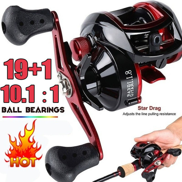 2021 Latest Version Baitcast Reel with 19BB 10.1:1 Gear Ratio High Speed  Casting Fishing Reels New