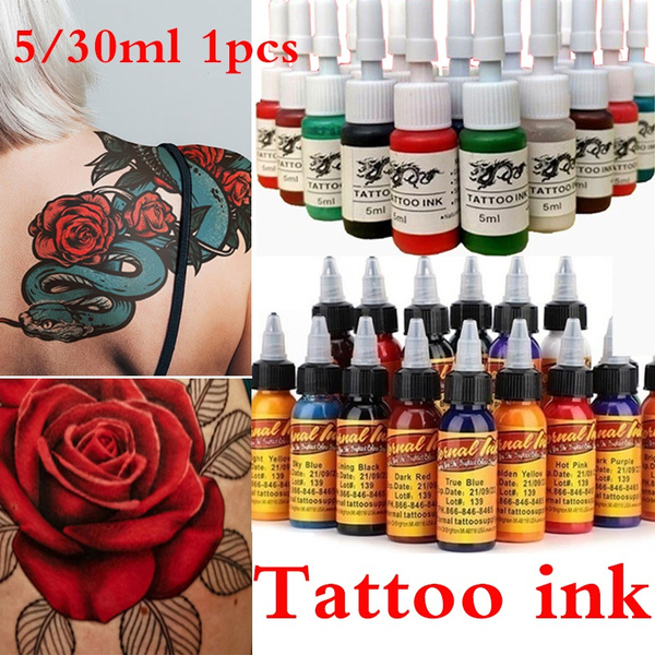 16 Colors 5/30ml Professional Non-fading Tattoo Ink Tattoo Artist Dynamic  Salon Art Tattoo Pigment Set with Bright and Bright Colors | Wish