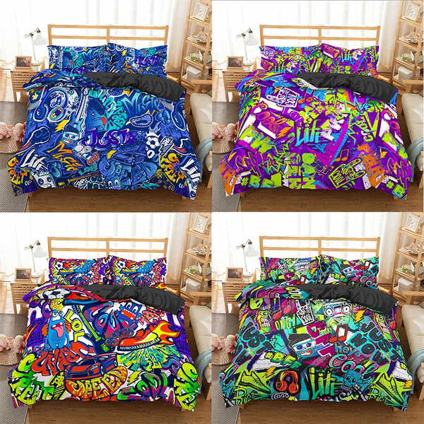 graffiti bedding single