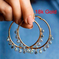 18 k, bohojewelry, Gemstone Earrings, vintage earrings