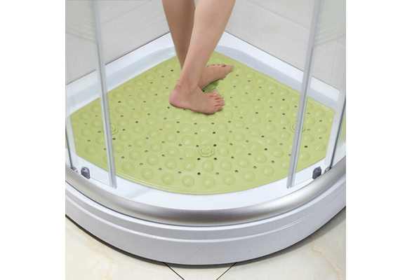 Anti-Slip Shower Tub Floor Bubble Mat Bathroom Corner Rubber Suction Cup  Grip