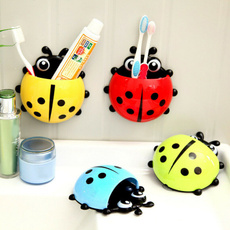 ladybugwallsuctioncup, suctioncup, Baño, plastictoothbrushholder
