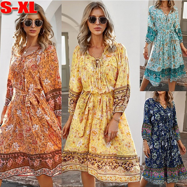 Boho retro sale clothing