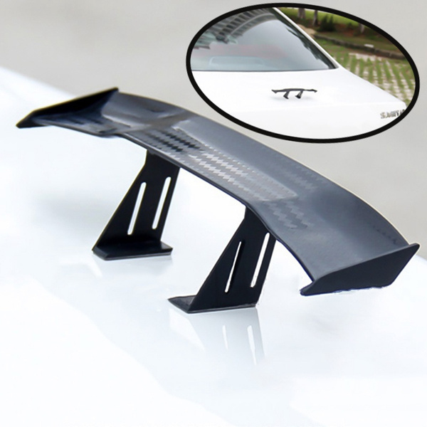 Car Rear Spoiler Mini Spoiler Wing Small Model Gt Carbon Fiber Without  Perforation Tail Decoration Auto Accessories Car-Styling