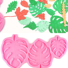 pink, decoration, leaf, chocolatemold