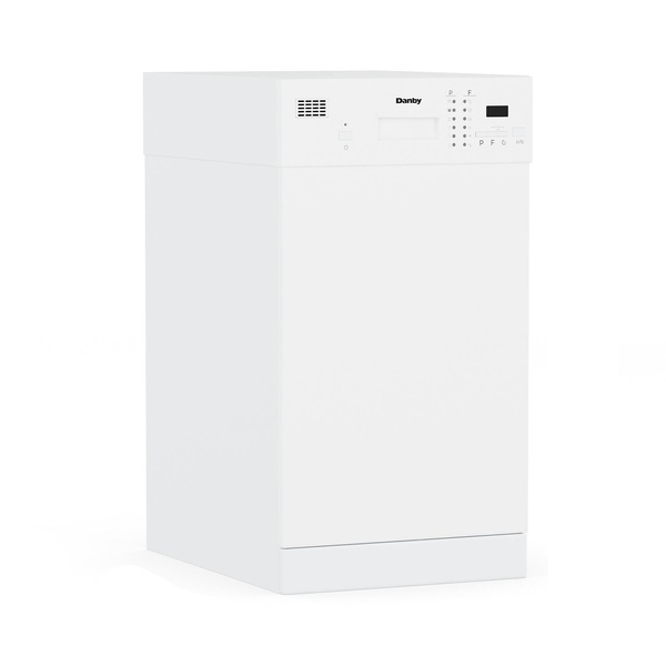 Danby DDW1804EW 18 Inch Built In Dishwasher With 6 Wash Cycles, White ...