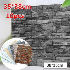 bricksticker, wallstickersampmural, 3dwallsticker, bedroombackgroundwallpaper