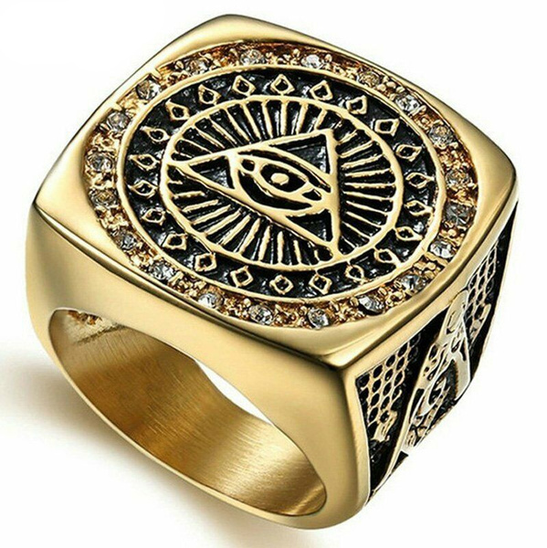 all seeing eye diamond ring