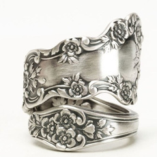 roseflowerring, Sterling, 925 sterling silver, wedding ring