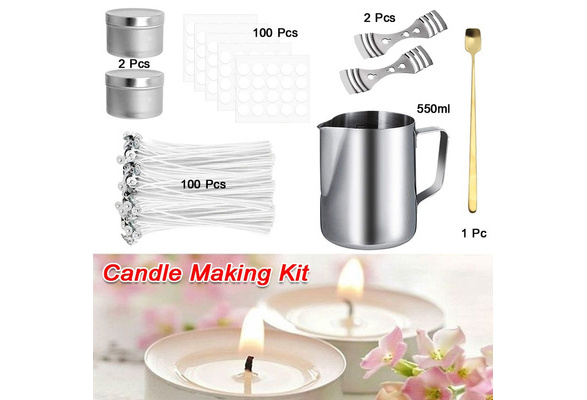 DIY Candle Making Kit Candle Wick Making Tool Stainless Steel Wax Pot Scale  Wax Cup Set