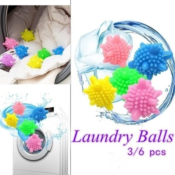 3/6Pcs Magic Laundry Ball Pet Hair Remove For Washing Machine Balls Lint Catcher Wish