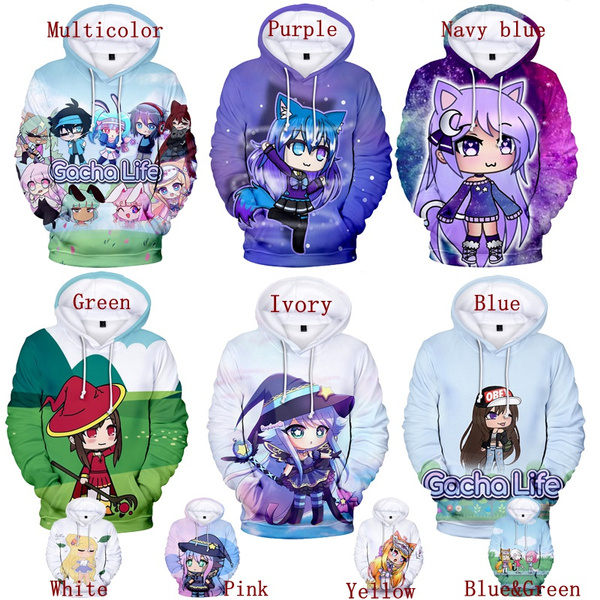 Desenhos Animados Gacha Life Hoodie Homens / Mulheres 3D Zipper Suéter  Meninos Meninos Meninas E Chlidren Street Crianças Hoody Gacha Life  Sweatshirt Roupa De $226,62