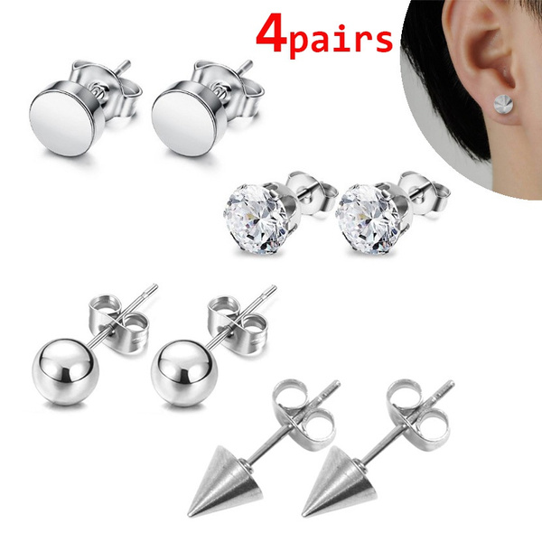 Stainless Steel Earring Studs  Stainless Steel Jewelry - Small