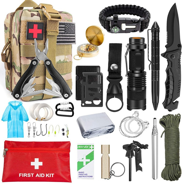 Emergency Survival Kits & First Aid Kit, Multi-Tools Survival Gear