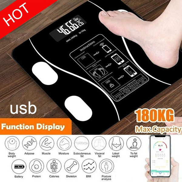 Electronic Home Rechargeable Accurate Digital Weight Scale BMI