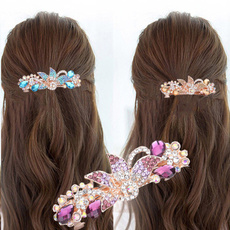 koreanhaircomb, Fashion, Hair Clip, Crystal