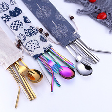 Forks, silverwarset, portable, rainbow