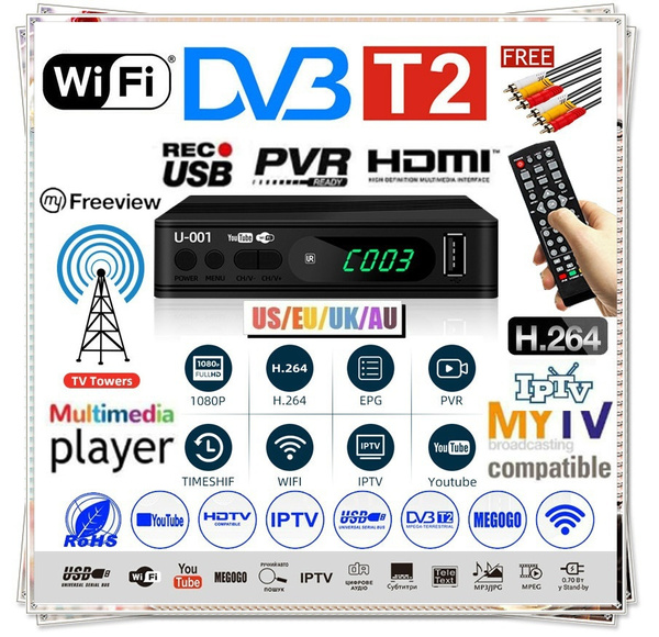 Newly Deluxe Edition Satellite TV Signal Receiver Myfreeview Megog MYTV
