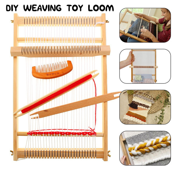 Weaving Frame Loom Wooden Looming Set Tapestry Loom Kit DIY Crafts Tool 
