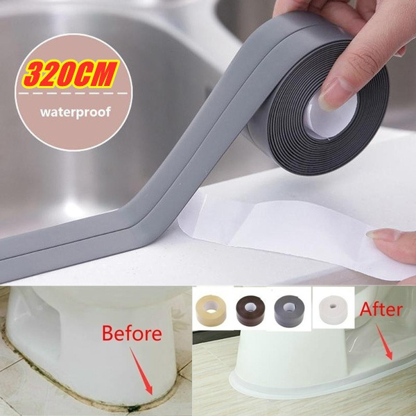Pink Kitchen Waterproof Mold Proof Seam Sealing Tape Wall Tub Caulk Strip 