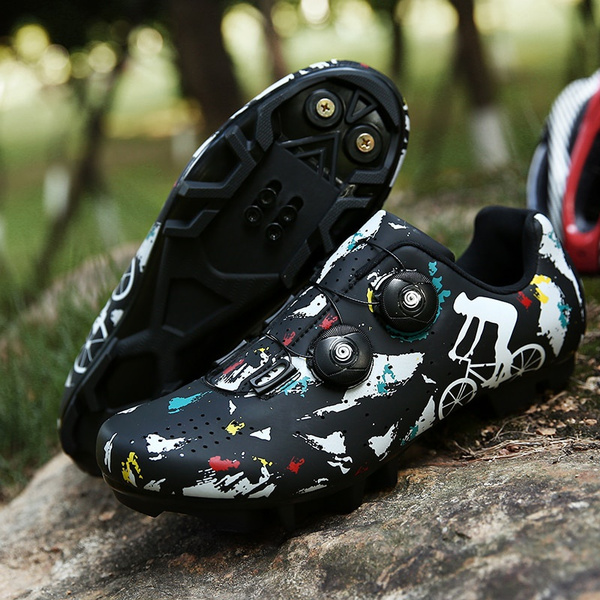 Mtb Cycling Shoes Men's Outdoor Bicycle Sneakers Self-Locking Road Bike Shoes 