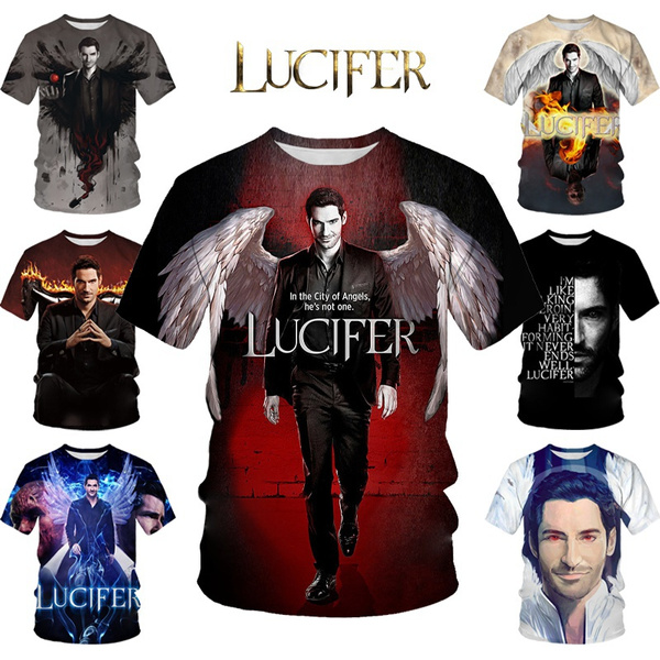 Lucifer T shirt Men s Summer New Fashion Hot American TV Series