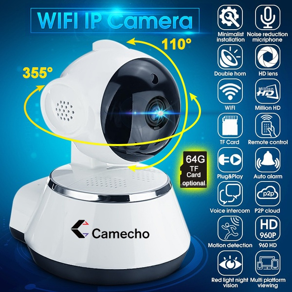 Camecho Waterproof Backup Camera - 720P AHD Night Vision Rear View For Cars & Trucks