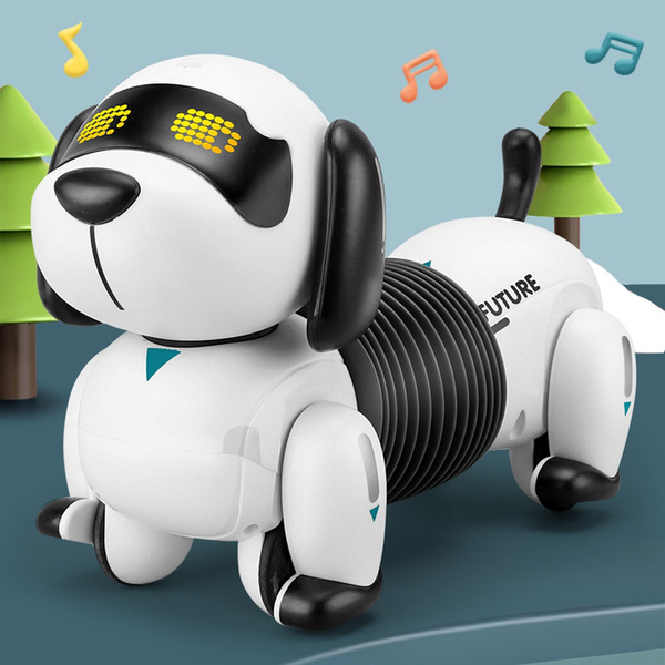 Remote Control Dachshund Dog RC Robotic Stunt Puppy Toys Electronic Pet