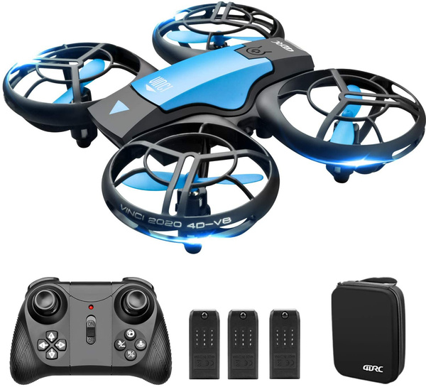 4DRC V8 Mini Drone para Niños, RC Helicopter Quadcopter con Control Remoto,  3D Flips, Modo sin Cabeza, Estabilización de Altitud, 3 Velocidades,3